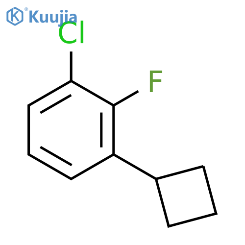 Benzene, 1-chloro-3-cyclobutyl-2-fluoro- structure