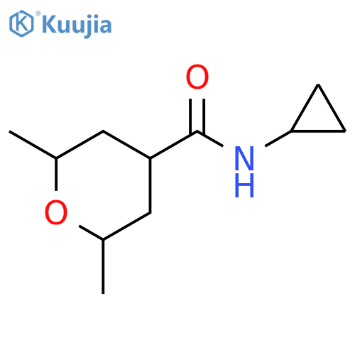 2H-Pyran-4-carboxamide, N-cyclopropyltetrahydro-2,6-dimethyl- structure