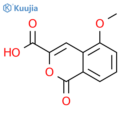 1H-2-Benzopyran-3-carboxylic acid, 5-methoxy-1-oxo- structure