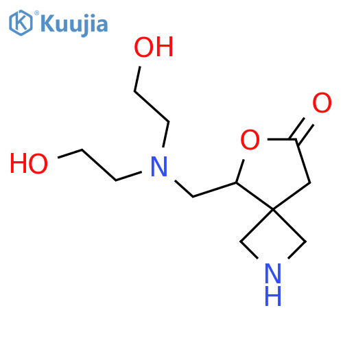 5-{[Bis(2-hydroxyethyl)amino]methyl}-6-oxa-2-azaspiro[3.4]octan-7-one structure