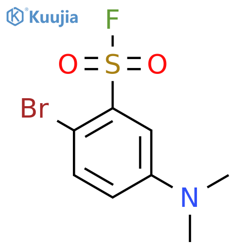 2-Bromo-5-(dimethylamino)benzene-1-sulfonyl fluoride structure