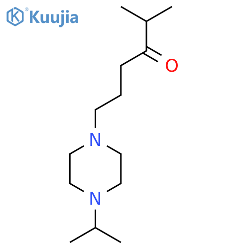 2-Methyl-6-[4-(propan-2-yl)piperazin-1-yl]hexan-3-one structure