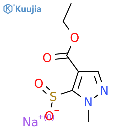 sodium 4-(ethoxycarbonyl)-1-methyl-1H-pyrazole-5-sulfinate structure
