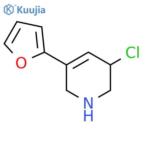 3-Chloro-5-(furan-2-yl)-1,2,3,6-tetrahydropyridine structure