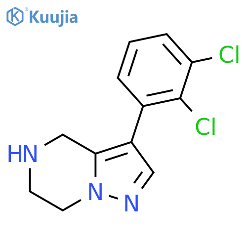 3-(2,3-dichlorophenyl)-4H,5H,6H,7H-pyrazolo[1,5-a]pyrazine structure