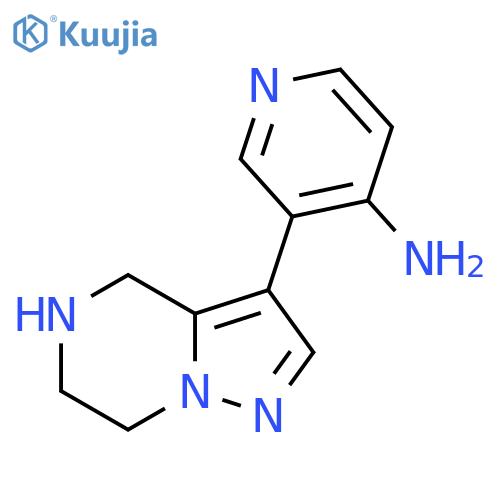 3-{4H,5H,6H,7H-pyrazolo[1,5-a]pyrazin-3-yl}pyridin-4-amine structure