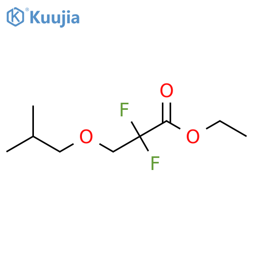 Propanoic acid, 2,2-difluoro-3-(2-methylpropoxy)-, ethyl ester structure