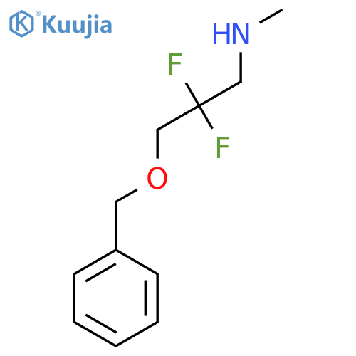 2,2-difluoro-N-methyl-3-phenylmethoxypropan-1-amine structure