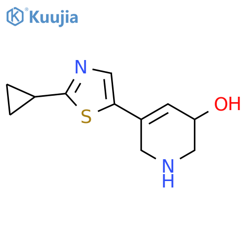 5-(2-Cyclopropyl-1,3-thiazol-5-yl)-1,2,3,6-tetrahydropyridin-3-ol structure