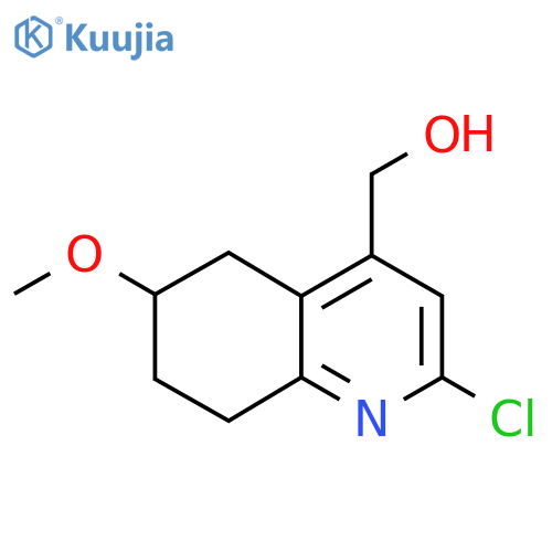 (2-Chloro-6-methoxy-5,6,7,8-tetrahydroquinolin-4-yl)methanol structure