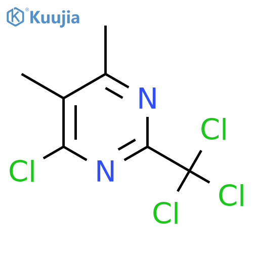 4-Chloro-5,6-dimethyl-2-(trichloromethyl)pyrimidine structure