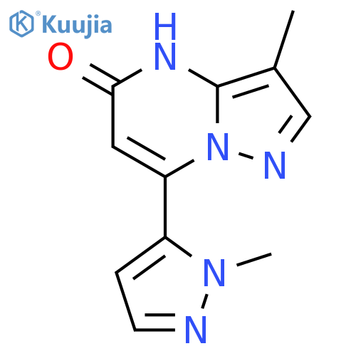 3-methyl-7-(1-methyl-1H-pyrazol-5-yl)pyrazolo1,5-apyrimidin-5-ol structure