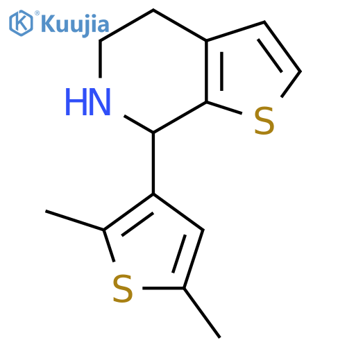7-(2,5-dimethylthiophen-3-yl)-4H,5H,6H,7H-thieno2,3-cpyridine structure