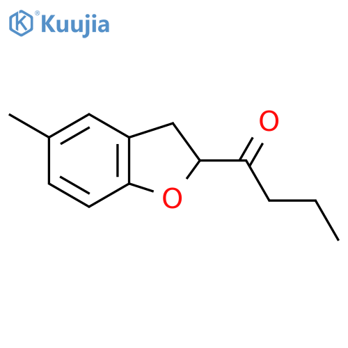 1-(5-Methyl-2,3-dihydro-1-benzofuran-2-yl)butan-1-one structure