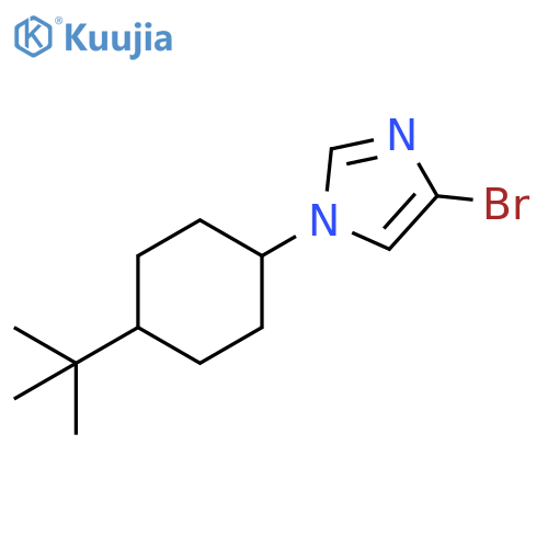 1H-Imidazole, 4-bromo-1-[4-(1,1-dimethylethyl)cyclohexyl]- structure
