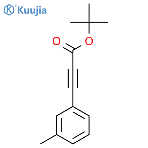Tert-butyl 3-(3-methylphenyl)prop-2-ynoate structure