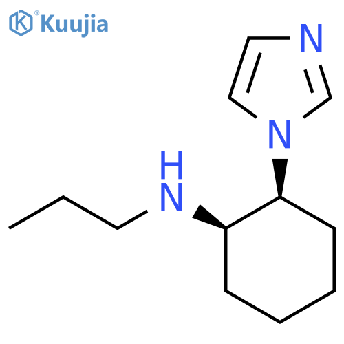 rac-(1R,2S)-2-(1H-imidazol-1-yl)-N-propylcyclohexan-1-amine structure