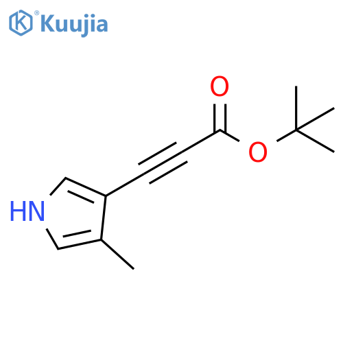 2-Propynoic acid, 3-(4-methyl-1H-pyrrol-3-yl)-, 1,1-dimethylethyl ester structure