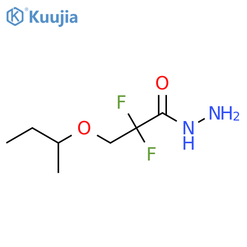 3-Butan-2-yloxy-2,2-difluoropropanehydrazide structure