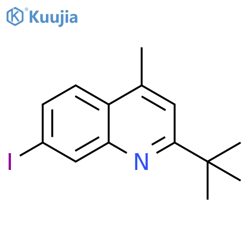 Quinoline, 2-(1,1-dimethylethyl)-7-iodo-4-methyl- structure