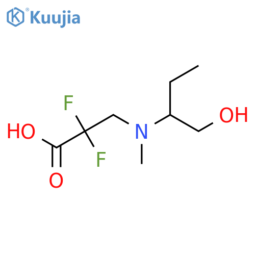 Propanoic acid, 2,2-difluoro-3-[[1-(hydroxymethyl)propyl]methylamino]- structure