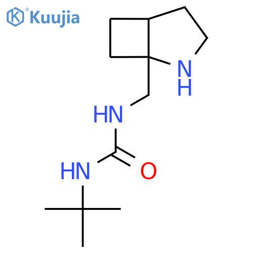 1-({2-Azabicyclo[3.2.0]heptan-1-yl}methyl)-3-tert-butylurea structure