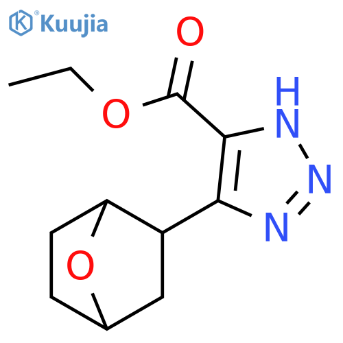 1H-1,2,3-Triazole-5-carboxylic acid, 4-(7-oxabicyclo[2.2.1]hept-2-yl)-, ethyl ester structure