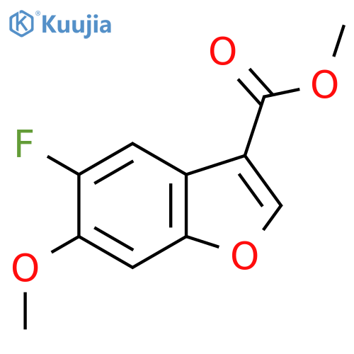 Methyl 5-fluoro-6-methoxy-1-benzofuran-3-carboxylate structure
