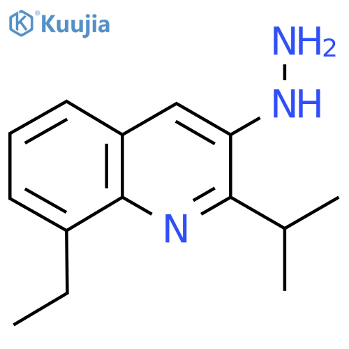 8-Ethyl-3-hydrazinyl-2-(propan-2-yl)quinoline structure