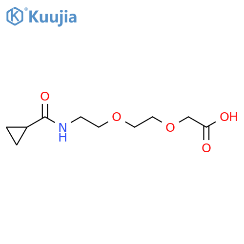 Acetic acid, 2-[2-[2-[(cyclopropylcarbonyl)amino]ethoxy]ethoxy]- structure
