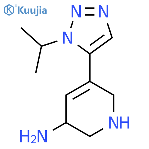 5-[1-(propan-2-yl)-1H-1,2,3-triazol-5-yl]-1,2,3,6-tetrahydropyridin-3-amine structure