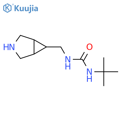 1-({3-Azabicyclo[3.1.0]hexan-6-yl}methyl)-3-tert-butylurea structure