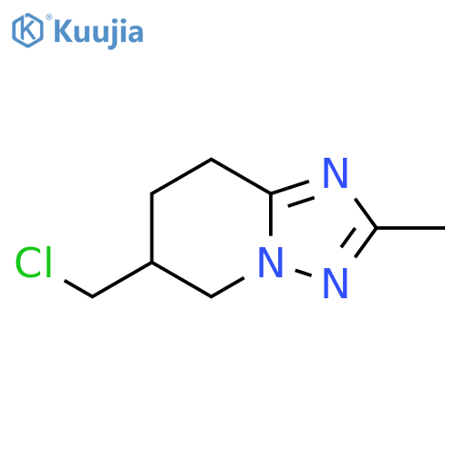 [1,2,4]Triazolo[1,5-a]pyridine, 6-(chloromethyl)-5,6,7,8-tetrahydro-2-methyl- structure