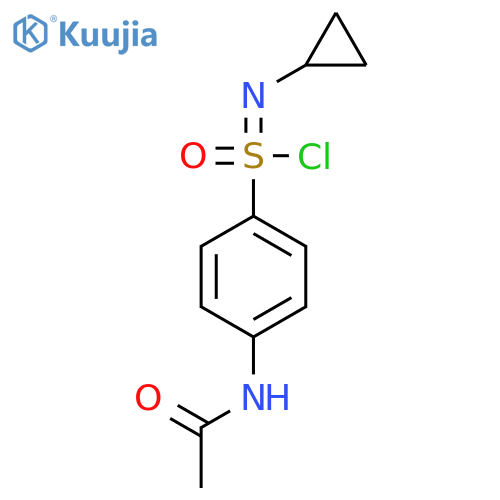N-{4-[chloro(cyclopropylimino)oxo-lambda6-sulfanyl]phenyl}acetamide structure