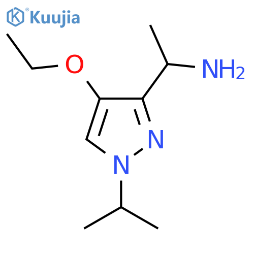1-[4-ethoxy-1-(propan-2-yl)-1H-pyrazol-3-yl]ethan-1-amine structure