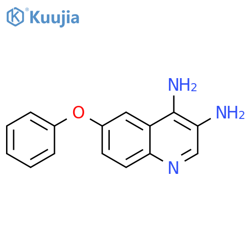 3,4-Quinolinediamine, 6-phenoxy- structure