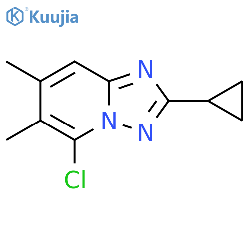 5-chloro-2-cyclopropyl-6,7-dimethyl-1,2,4triazolo1,5-apyridine structure