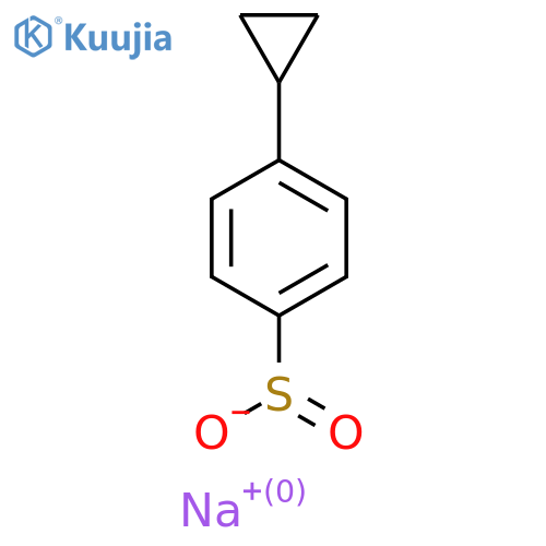 Sodium 4-cyclopropylbenzene-1-sulfinate structure