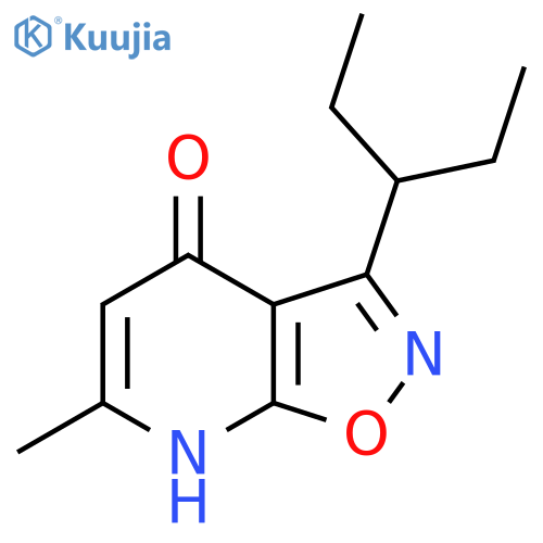 6-Methyl-3-(pentan-3-yl)-[1,2]oxazolo[5,4-b]pyridin-4-ol structure