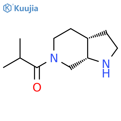 rac-1-[(3aR,7aR)-octahydro-1H-pyrrolo[2,3-c]pyridin-6-yl]-2-methylpropan-1-one structure