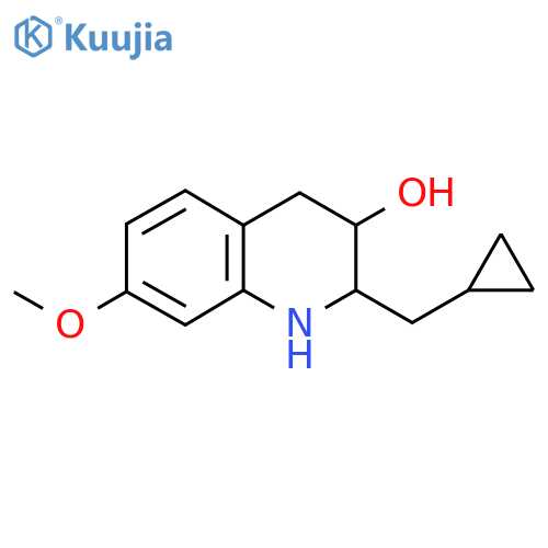 2-(Cyclopropylmethyl)-7-methoxy-1,2,3,4-tetrahydroquinolin-3-ol structure