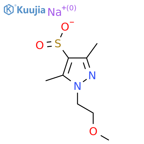 sodium 1-(2-methoxyethyl)-3,5-dimethyl-1H-pyrazole-4-sulfinate structure