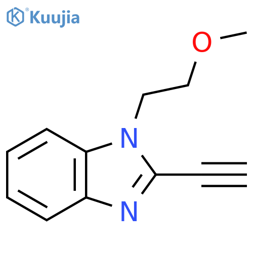 2-ethynyl-1-(2-methoxyethyl)-1H-1,3-benzodiazole structure