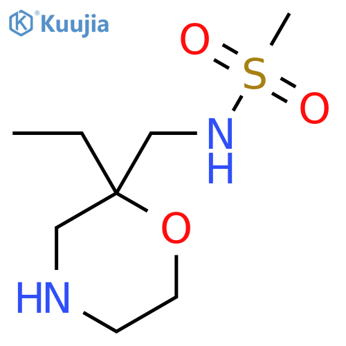 N-[(2-ethylmorpholin-2-yl)methyl]methanesulfonamide structure