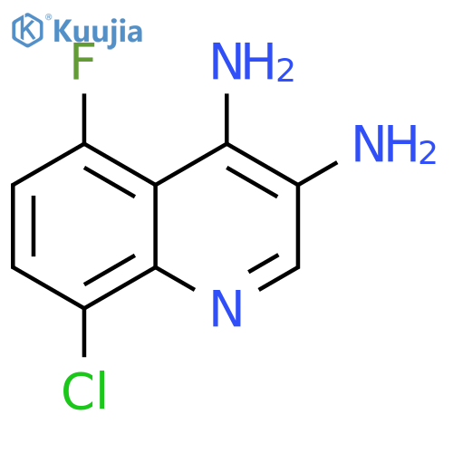 3,4-Quinolinediamine, 8-chloro-5-fluoro- structure