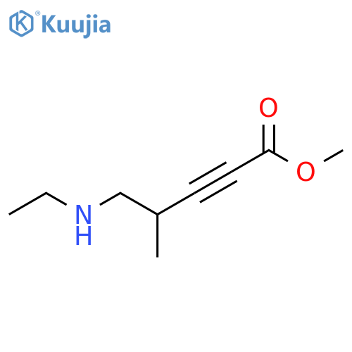2-Pentynoic acid, 5-(ethylamino)-4-methyl-, methyl ester structure