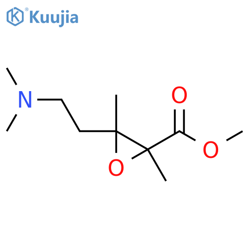 Methyl 3-[2-(dimethylamino)ethyl]-2,3-dimethyloxirane-2-carboxylate structure