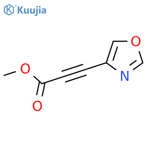 Methyl 3-(1,3-oxazol-4-yl)prop-2-ynoate structure