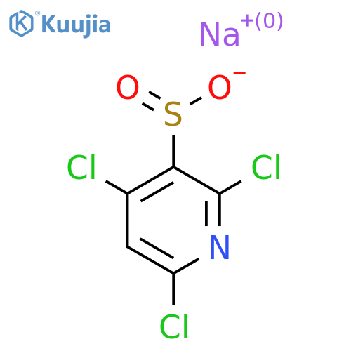 Sodium 2,4,6-trichloropyridine-3-sulfinate structure