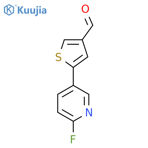 5-(6-Fluoropyridin-3-yl)thiophene-3-carbaldehyde structure